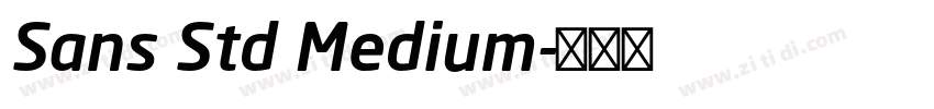 Sans Std Medium字体转换